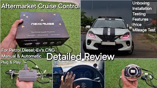 Cruise Control For Every Car | Finally Baleno Me Cruise Control Laga Liya 😎 #Aha Nexcruise