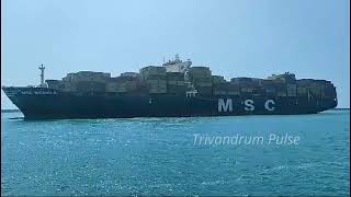 വിഴിഞ്ഞത്ത് എത്തിയ 100-ാമത്തെ കപ്പൽ MSC MICHELA-vizhinjam international seaport