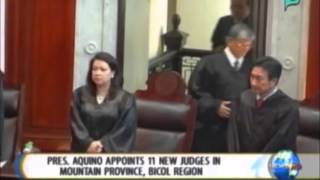 NewsLife: Pres. Aquino appoints 11 new judges in Mt. Province, Bicol Region || Dec. 5, 2014