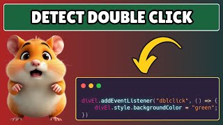 How to Detect Double Click in Javascript
