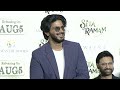 dulquer salmaan funny punches on rashmika mandanna u0026 mrunal thakur at sita ramam trailar launch