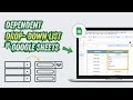 How to Create Dynamic Dependent Dropdown Lists in Google Sheets Without using App Script