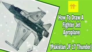 How to draw a fighter jet plane step by step | JF17 Thunder drawing Tutorial #art #plane
