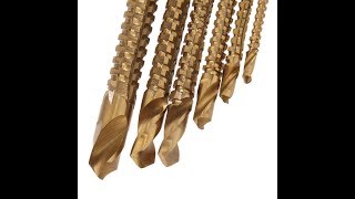 6 pcs HSS Steel TI Planting Drill Bit