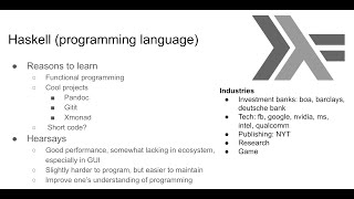 Why I want to learn the functional programming language Haskell