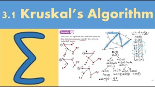 3.1 Kruskal's algorithm (DECISION 1 - Chapter 3: Algorithms on graphs)