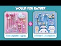 Would You Rather 📒 School Supplies Hello Kitty Vs Cinnamoroll Edition 🎒