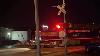 LSRC 4303 and LSRC 303 bringing Train 327N into Alpena Michigan