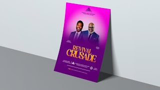 How to design a Professional Church Flyer in 2024 on Pixellab. Church flyer design