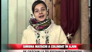 Simona Matachi a colindat în ajun de Crăciun la Televiziunea Intermedia