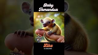 Adorable Baby Tamandua: Tiny Anteater on a Fingertip!