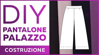 Cuciamo un comodo pantalone a palazzo in jersey. Parte 1. Modellistica