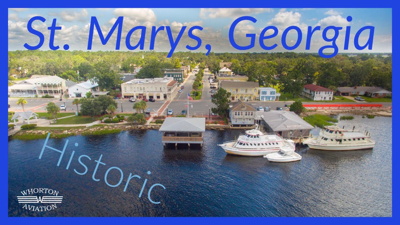 Drone Historic St Marys Ga Youtube