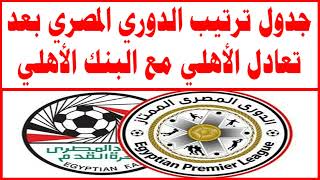 جدول ترتيب الدوري المصري بعد تعادل الأهلي مع البنك الأهلي