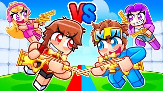 Techy & Emma Vs Nico & Zoey In Roblox Rivals...