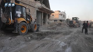 جولة مصورة في بلدة تادف بريف حلب الشرقي بعد تحريرها اليوم ضمن عملية فجر الحرية