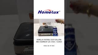 HOMELUX PORTABLE DEEP GRILLPAN AND STEAMBOAT GAS STOVE / COOKER HP-9000