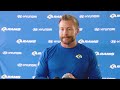 sean mcvay talks injury updates on cooper kupp joe noteboom u0026 puka nacua team mentality after bye