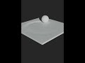 Soft body sim of Ball rolling on cubes #blender #physics #satisfying #asmr #animation #simulation