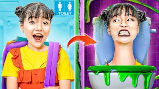 Baby Doll Becomes Skibidi Toilet - Funny Stories About Baby Doll Family