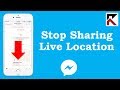 How To Stop Sharing Live Location Facebook Messenger iPhone