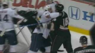 Zack Stortini vs George Parros Mar 27, 2009