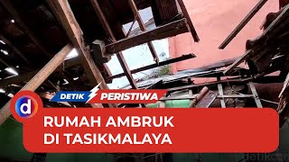 2 Rumah di Tasikmalaya Ambruk Diguyur Hujan Deras, 3 Orang Terluka