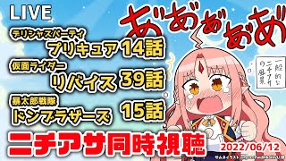 【ニチアサ同時視聴】デリシャスパーティプリキュア14話・仮面ライダーリバイス39話・暴太郎戦隊ドンブラザーズ15話【 #ルルルチカ VTuber】