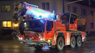 [FEUERWEHR DÜSSELDORF] - Einsatzfahrt Rüstwagen \u0026 Feuerwehrkran -