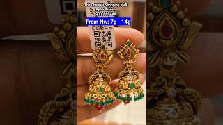 😳 7 గ్రాములు నుండి బుట్టలు Lightweight #Jhumka Design l #Gold #Earrings l Latest #Kammalu NewJhumkas