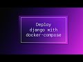 Deploy django application with docker-compose (mysql running on host machine)