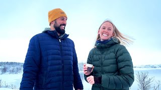 we skied around a lake in Iceland on 50 year old skis!