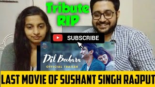 Dil Bechara | Offical Trailer | Sushant Singh Rajput | Sanjana Sangani | AR Rahman | Indian Reaction