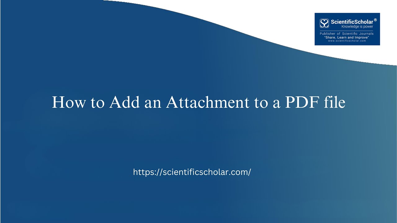 How To Add An Attachment To A Pdf File Youtube