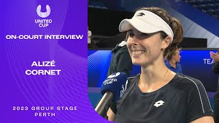 Alizé Cornet On-Court Interview | United Cup 2023 Group F