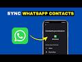 How to sync WhatsApp contacts on Android