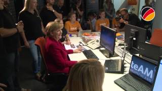 Angela Merkel besucht ihr teAM