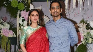 Aditi Rao Hydari \u0026 Siddharth At Engagement Party