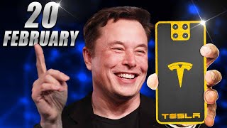Elon Musk: "Tesla Phone Model Pi Will Be On Sale From 20 February"