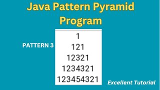 Java Pattern Pyramid Program | Pattern 3 | Master Nested For Loops