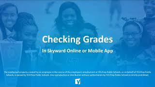 Checking Grades on Skyward