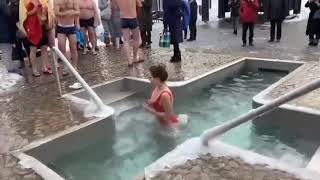 ICE HOLE BATHING 2024/ #080 WINTER SWIMMING/ COLD WATER/ EPIPHANY BAPTISM/