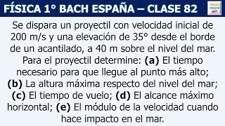 82. MOVIMIENTO DE PROYECTILES (Ejercicio 3) | Doovi