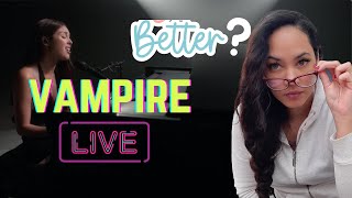 😱  VAMPIRE by OLIVIA RODRIGO - Live!  #vampireor2 #reactionvideo