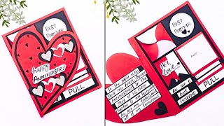 Anniversary Card for Husband 🥰 | Handmade Greeting Cards | Valentine's Day Card | Love ❤️ Card Ideas