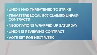 Teamsters Local 507 union reaches tentative agreement with city of Cleveland