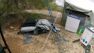 Tiliman Nomad Camping shower tent and hot water update