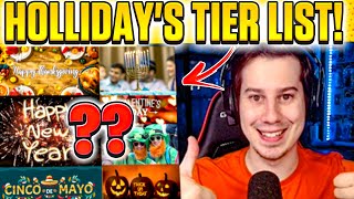 American Holidays Tier List ~ Holidays Tier Ranking | Ranking All of the Major Holidays ~ CooSlayerr