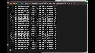 Python Output of LBE-1110 USB Serial Timecode Reader