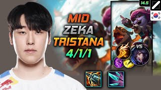 Tristana Mid Build Zeka Kraken Slayer Fleet Footwork - LOL KR Challenger Patch 14.5